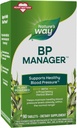 Nature's Way BP Manager, Suportă presiunea sanguină sănătoasă(1) și Heart Health*, cu Stevia, Hawthorn, & Olive Leaf extracte, 90 comprimate (Packaging May Vary)