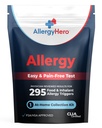 AllergieHero Cuprinzator de alimente si de mediu de alergii Kit de testare cu 295 declansatoare pentru adulti si copii 