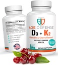 Vitamina D3 2000 UI cu K2-90 Tablete masticabile cu aromă de cireșe-naturale de energie Booster-Suports Vitality, Imun Health, & Global Wellness-Vitamina D3 cu vitamina K2 pentru bărbați și femei