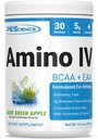 Pescience Amino IV BCAA & EAA Powder, Essential Amino Acids, Taurina, Electroliti pentru Hidratare si Recuperare Musculară, Zahăr gratuit pentru bărbați și femei, Post Workout - Sour Green Apple - 30 Servings