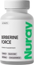 Nuray Berberine Force - Sprijină sănătatea cognitivă, sănătatea gastrointestinală, sănătatea cardiovasculară şi ajută la menţinerea sănătăţii metabolice - cu Folat, acid lipoic R-Alfa - 60 Conte - 500mg