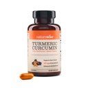NatureWise Curcumin Turmeric 500mg cu Black Pepper Softgels - Extra Putere, Absorbție îmbunătățită - 95% Curcuminoide și BioPerine pentru suport imun - Gluten-Free, Non-GMO - 30 Conte?