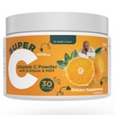 Dr. Keith's Own Super-C-High Doză Pulbere de vitamina C 4000 mg cu D-Ribose, Glicină, MSM-Highly Absorbable, Stomac-Friendly, Colagen Boost, Immune Support-Neflavored, 200 Grams (30 Servings)