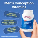CONCEIVE PLUS Mens Fertility Bundle, Fertility Vitamins 60 Count and Fertility Lubricant 2.5 Once