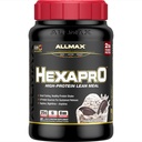 ALLMAX HEXAPRO, cookie-uri & Cream - 2 lb - 25 Grams de proteine per servire - 8-our de eliberare susținută - Zero zahăr - 21 serviri