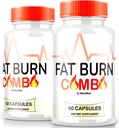 (2 ambalaj) Capsule Fat Burn Combo, FatBurn Combo Keto Formula, Toate naturale pierdere în greutate Supliment pentru a realiza sănătos-arătat organism, Keto pastile fitness, Recenzii oficiale (120 capsule)