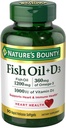 Ulei de pește bounty naturii plus vitamina D3, 90 conte
