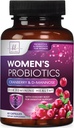 Probiotice pentru femei Digestive de sănătate de sprijin - 60 Miliarde CFU Femei Probiotice, 16 Strains, pentru echilibrul pH-ului, suport vaginal cu cranberry pentru sănătate gută, suport urinar și imun - 60 capsule