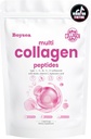 Boysea. Multi-Collagen Peptide pulbere - Hidrolizate Proteine Peptide Tipuri I, II, III, V, X cu Biotin & Vitamina C, Suporturi Piele, Păr, unghii, și articulații, Nearomate, Non-GMO, Gluten-Free, Easy Mix 1LB
