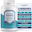 Centurion Defender Detox, Liver Cleanse Detox & Reparation Supliment cu Fosfatidilcolina, Vitamina B6, Folate, L-Metionina și R-lipoic Acid, 180 Caps