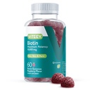 Viteey Biotin Gummies pentru parul de piele si unghii - Biotina pentru cresterea parului Gume - 10.000 mcg - Vegan, Gluten-Free, Non-GMO 