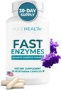 CERCETAREA PUREHEALTH Made in USA Digestive Enzyme Supplement - Premium Lactase and Lipase Enzymes for Digestion - No more Bloating Relief & Better Digestive Health, 90 Capsule pentru 1 lună