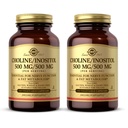 Solgar Choline/Inositol 500 mg/500 mg, 100 Capsule vegetale (Pachetul de 2) - Metabolism energetic, sanatatea ficatului, esential pentru functia cerebrala si nervoasa - non-GMO, Vegan, Kosher - 100 Serviri totale