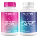 Furtuna roz Bundle lui şi fertilitatea ei: Suplimente de fertilitate pentru femei, Suplimente de fertilitate pentru bărbaţi, Fertilitate Vitamina prenatala, Vitex, Inositol, Folat, Vitamina B6, 60 capsule