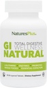 Naturas Plus GI Natural Total Digestive Wellness - 90 Bi-Layered Tablets, Pachet de 3 - cu L-glutamină, Probiotice, Prebiotice & Enzime - Gluten gratuit - 90 Total Serviri