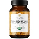 Truvani Organic Turmeric Curcumin tablete 1,350 mg Fiecare - Suport comun natural cu Pepper negru pentru absorbţie - 90 comprimate