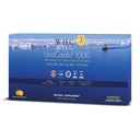 WHC, UnoCardio 1000 Ulei de pește, 1300 mg ulei de pește pur trigliceride cu Omega-3 ( 1180 mg), 665 mg EPA și 445 mg DHA și 25 mcg (1000 UI) Vitamina D3 per softgel, Natural Orange, 60 softgels