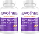 Nuvothera Capsule cu Curcumină Turmerică Super-Micronizată cu Curcumină 2-Lonth Supply Absorbtion Rapid, Root Whole, Non-GMO, Skin, Gut Health & Antioxidants (120 capsule)