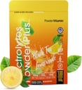 PulbereVitamina Electroliti Pulbere Plus (100 Serviri) Ceai negru Lemonada Electrolit Pulbere Zero Calorie Keto,0 Zahăr, Nu Maltodextrin,1000mg Potasiu,120mg Calciu,120mg Magneziu, Pulbere de hidratare