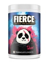 Underground Bio Labs Panda Supps Fierce: Natural Pre-workout cu Zero Ingrediente artificiale și 300mg Natural surse de cofeină pentru energie curată și focus (30 Servings)(Fierce Berry)