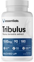Bucked Up Tribulus 1500mg Per Serving, Essentials (90 Servings, 180 Capsule)