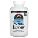 Sursa Naturals Essential Enzime 500 mg Bio-Aliniat Suplimentul Multiple Defense Herbal pentru Digestia, Gaz & Constipație Relief & Zilnic Digestive Health - Suport puternic sistem imunitar - 120 VegiCaps