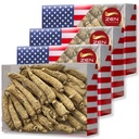 4 Cutii de mână selectate American Ginseng Root-Small Tail (4oz/Box)  Boosts Body Imunity, Energy & Stamina for Man & Women (16 Oz. (Pachet de 4))