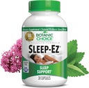 Alegerea botanică Sleep-Ez- Blend puternic de extract valerian, Melatonina, Hops, Kava Kava și Lemon Balm pentru a ajuta la somn Foster cu nici Grogginess (30 capsule)