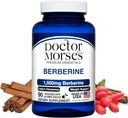 Suplimentul Berberine 1500mg al doctorului Morse, Berberine HCI cu Scorțișoară Ceylon, Formula Extra Putere, Made in The USA într-un FDA-Registrate, NSF-Certified Facility, 90 capsule