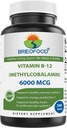 Brieofood Vitamina B-12 (Methycoballamin) 6000 mcg- 240 comprimate. Fără GMO și fără gluten