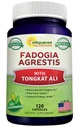 aSquared Nutrition Fadogia Agrestis 1000mg & Tongkat Ali 400mg - 120 capsule - Fadogia Agrestis Extract Supliment și pulbere Complex de pastile