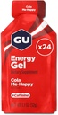 GU Energie Original Sports Nutrition Energy Gel, Vegan, Gluten-Free, Kosher, și lactate-Free On-the-Go Energie pentru orice antrenament, 24-Count, Cola Me-Happy