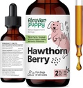 Puppy Hawthorn Picăturile Berry pentru câini - Suport antioxidant Tinctură pentru câini w/Hawthorn Berry - supliment de sănătate lichid pentru animale de companie fericite - Fără conservanți și culori artificiale - 2 oz