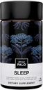 PALO Sleep & Stress Supplement Vegan Melatonin-Free cu rădăcină de valeriană organică, L-Theanină, Magneziu, Mușețel, Balsam de lămâie și Floare de Pasiune 90 Capsule