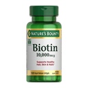 Natura's Bounty Biotin Hair Skin and Nails Vitamine, Suporturi sănătoase păr, piele și unghii, 10.000 mcg, 120 Softgels (Pachet de 1)