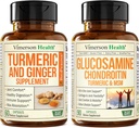 Turmeric Supplement and Ginger Root Joint Support Supplement & Glucosamine Chondroitin MSM and Turmeric Supplement