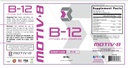 Motiv-8 Essentials Vitamina B-12 picături, sublingual, Ușor de a lua supliment lichid, Sprijină Sănătatea ochilor, Energia Creierului, Sistem Nervos, Cognition & Memorie (60 Servings, zmeură)