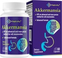 300 Miliarde AVU Akkermansia Probiotic pentru Femei & Bărbați, Akkermansia Muciniphila pentru mai mult GLP-1 Producție, Digestive, Gut & Imune, Gut Digestive Lining Function, 60 Conte