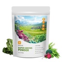 Hudetex Greens Powder Superfood for Immune Support with 12 oz,Greens Powder Smoothie Mix with Chlorella, Barley Grass, Kale & Beetroot Smoothie Booster, Clorofill Providing Greens.