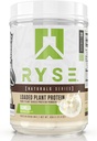 Proteina vegetala incarcata RYSE - Vanilie - 20 g de praf natural de proteine pe bază de plante din mazăre, orez de chickpea și orz - Fără culori artificiale, arome sau îndulcitoare - 20 Serviri