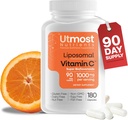 Vitamina lipozomala C - 1000MG VIT C & 100MG Super Bioflavonoid Complex pentru wellness îmbunătățit 
