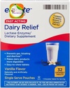 Equate Rapid Acting Dairy Relief Lactase Enzyme Supliment alimentar Vanilla Aromă masticabile Tablete 32 Număr (Pachet de 1) + CreativeAndBundle Sticker