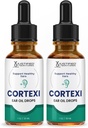 Laboratoare justifiate (2 ambalaj) Cortexi picaturi urechi Cortexi Ulei de urechi sanatoase sustine urechi sanatoase amestec premium de uleiuri esentiale 2 sticle