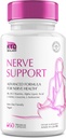 Salvator nervos pentru neuropatie 828mg, Advanced Nervi Supplement, Reînnoirea pentru picioare sănătoase, Cel mai bun regn cu acid lipoic alfa, vitamine D, B6, B12-60 capsule