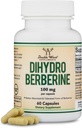 Dihidroberberine Supliment 100mg, 60 capsule (Patentat GlucoVantage Super Berberine, Poate fi 5X mai eficient decât Berberine cu mai puține efecte secundare) A treia parte testat, Vegan sigur de lemn dublu