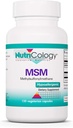 Nutricologie Supliment MSM - Suport comun, Metilsulfonilmetan, pentru cresterea parului, piele & unghii, capsule vegetariene 500 mg - 150 Conte
