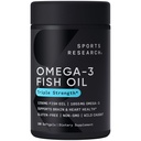 Sport de cercetare Omega-3 ulei de pește, Putere triplă, 180 Softgels