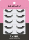 Ryshi False Genelases with 5 Pairs, Dramatic Look with Auto-adezive and Reusable Lash Set, Enhances Natural Beauty for Extra Volume