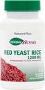NaturesPlus Herbal Active Red Yeast Rice 1200 mg - 60 capsule - Non-GMO, Vegan, Gluten Free - 30 Servings