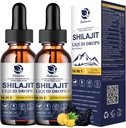 Lukaree 16-in-1 Shilaj drops for Men and Women, Ashwagandha, Ginseng, Turmeric, Rhodiola, Amla, Sea Moss, Liquid Vitamin Supplement with 85+ Trace Minerals and Fulviel Acid, 2 FL Oz (2 Pack)